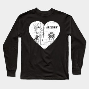 Love Archery Mom Dad Archer Bowman Arrow Bow Target Arc Long Sleeve T-Shirt